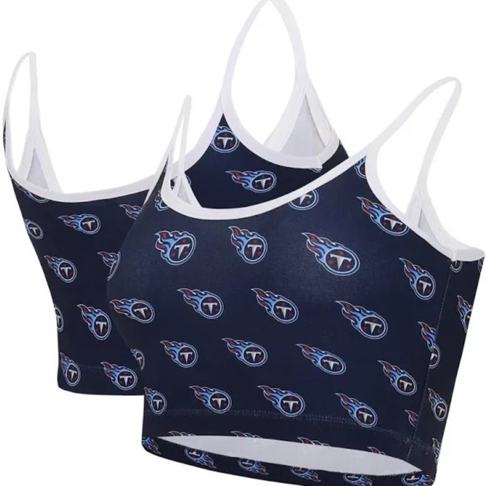 Women's NFL TEAM APPAREL Tennessee Titans Gauge Lounge Bralette